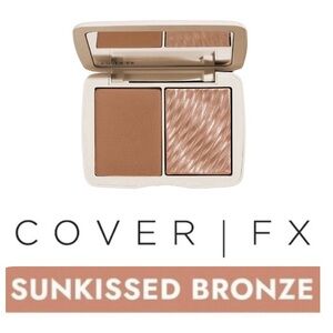 NIB Cover FX Monochromatic Bronzer Duo Sunkissed Bronze (Matte+Shimmer) 0.51 Oz
